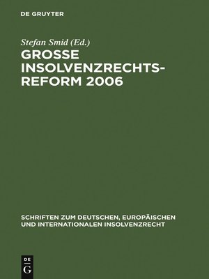 cover image of Große Insolvenzrechtsreform 2006
